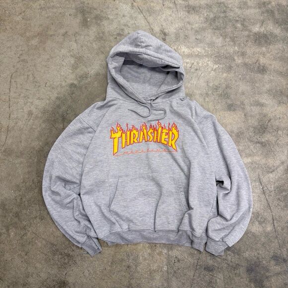 Thrasher vintage retro y2k graphic flame Hoodie - Picture 1 of 5